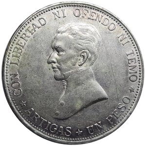 reverse: Uruguay ,1 peso argento 1917 Eccezionale