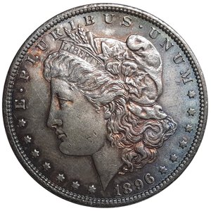 reverse: U.S.A. Morgan Dollar argento 1896 SPL++/QFDC