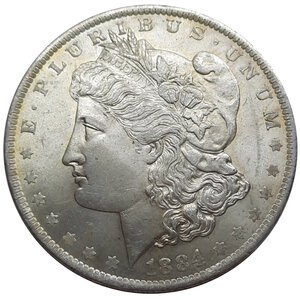 reverse: U.S.A. Morgan Dollar argento 1884 O    QFDC