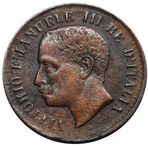 reverse: Vittorio Emanuele III 1 Centesimo Valore 1903 , 3 basso e 03 ribattuti