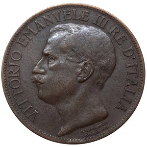 reverse: Vittorio Emanuele III 10 Centesimi Cinquantenario 1911