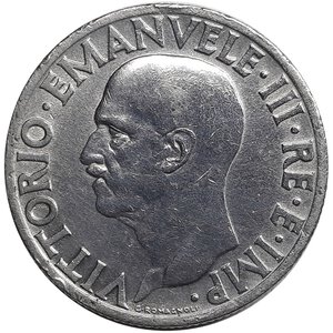 reverse: Vittorio Emanuele III 1 Lira Impero 1936 RARA