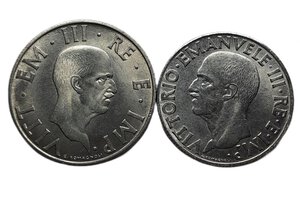 reverse: Vittorio Emanuele III 1-2 Lire Impero 1941 Non Comuni