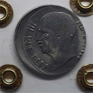 reverse: Vittorio Emanuele III 20 Centesimi Impero 1940 ERRORE DECENTRATA Perizia Gaudenzi