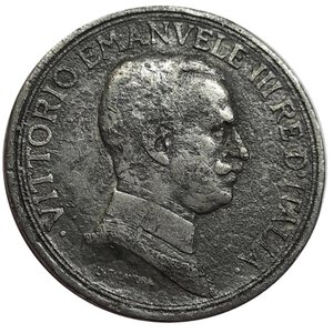reverse: Vittorio Emanuele III , FALSO EPOCA 2 lire quadriga 1915