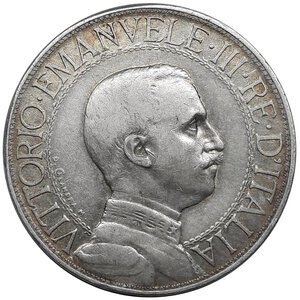 reverse: Vittorio Emanuele III ,  2 lire quadriga argento  1911 RARA