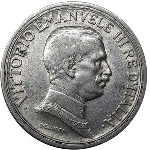 reverse: Vittorio Emanuele III ,  2 lire quadriga argento  1915