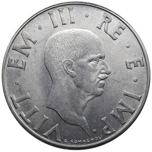 reverse: Vittorio Emanuele III 2 Lire Impero 1943 RARA