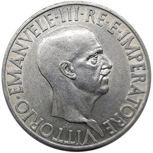 reverse: Vittorio Emanuele III ,  10 lire Impero argento 1936 SPL