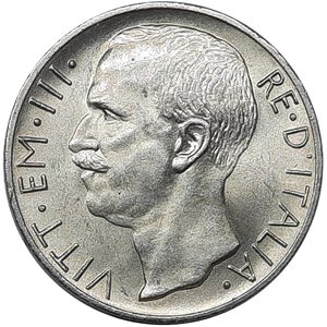reverse: Vittorio Emanuele III ,  10 lire biga argento 1927 * FDC