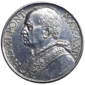 reverse: Vaticano Pio XI 10 Lire argento 1935