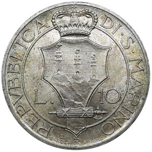obverse: San marino 10 Lire argento 1932