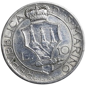 obverse: San marino 10 Lire argento 1933