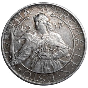 reverse: San marino 10 Lire argento 1937 BELLA