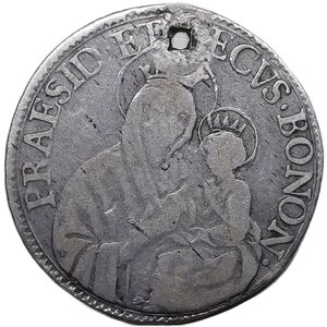 reverse: Bologna ,Stato Pontificio , Pio VI (1775-1799) Mezza lira 1785 CON FORO
