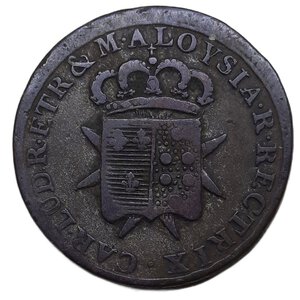 reverse: ETRURIA ,Carlo Ludovico di Borbone (1803-1807) 2 soldi 1805