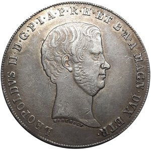 reverse: GRANDUCATO DI TOSCANA , Leopoldo II  (1824-1859) Francescone 1858 ECCELLENTE