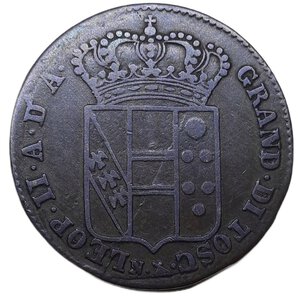 reverse: GRANDUCATO DI TOSCANA , Leopoldo II  (1824-1859) 5 Quattrini 1830