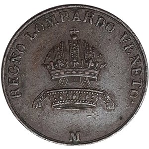 reverse: LOMBARDO VENETO 3 Centesimi  1839  M