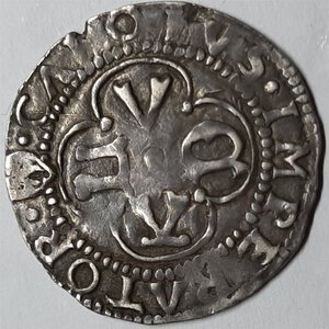 reverse: LUCCA - Repubblica (1369-1799) - Grosso da 6 bolognini -  Volto Santo - 