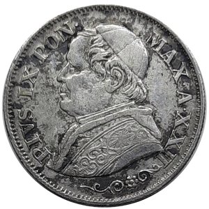 reverse: STATO PONTIFICIO Pio IX ,10 soldi argento 1867