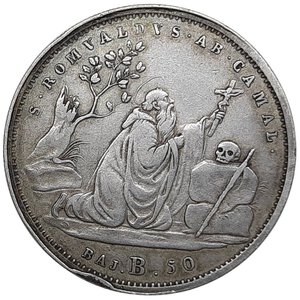 obverse: STATO PONTIFICIO Gregorio XVI ,50 baiocchi argento 1832 zecca Bologna