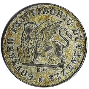 reverse: VENEZIA, Governo Provvisorio , 15 Centesimi 1849