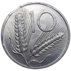 reverse: 10 lire 1989  difetto di Tranciatura FDC