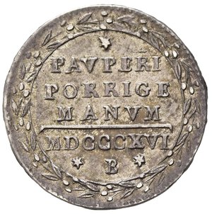 reverse: BOLOGNA. Pio VII (1800-1823). Grosso Anno XVI. Ag. Gig. 46. SPL+/qFDC