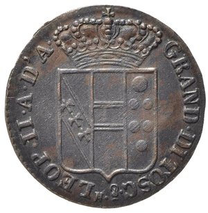 obverse: FIRENZE. Granducato di Toscana. Leopoldo II di Lorena (1824-1859). 1 Quattrino 1836. Cu. Gig. 102. Raro. BB+ 