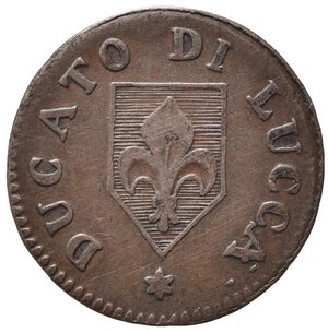 obverse: LUCCA. Ducato di Lucca. Carlo Ludovico di Borbone (1824-1847). 2 Quattrini 1826. Cu. Gig. 15. BB