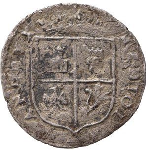 reverse: MILANO. Filippo II (1556-1598). Quarto di Scudo. Ag. (5,67 g). Crippa 33/A; MIR317/1 - R2. Tosato, corrosioni. B-MB