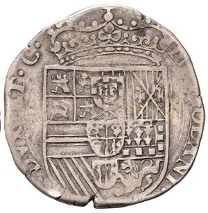 reverse: MILANO. Carlo II (1665-1700). Quarto di Filippo 1676. Ag (6,67 g). Cr. 9; MIR 389/1 - Raro. MB