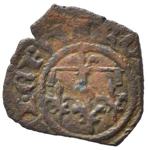 reverse: NAPOLI. Roberto d Angiò (1309-1343). Denaro Mi (0,60 g). MIR 29. qBB