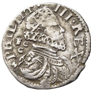 obverse: NAPOLI. Filippo III (1598-1621). Carlino 1620. Magliocca 25. qBB