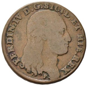 obverse: NAPOLI. Ferdinando IV di Borbone (1759-1816). 8 Tornesi 1797. Cu. Gig. 115. MB