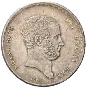 obverse: NAPOLI. Francesco I (1825-1830). Piastra da 120 grana 1825. Ag. Magliocca 467. BB+/qSPL