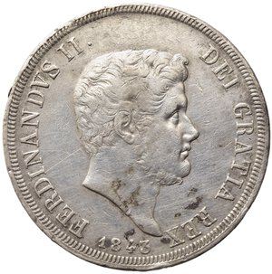 obverse: NAPOLI. Ferdinando II di Borbone (1830-1859). Piastra da 120 grana 1843. Ag (27,35 g). Magliocca 551. BB