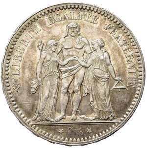 reverse: FRANCIA. 5 Francs 1873 A. Ag. SPL