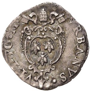 obverse: ROMA. Urbano VIII (1623-1644). Grosso senza data Ag (1,80 g). Stemma - Busto del redentore a sinistra. MIR 1724. SPL