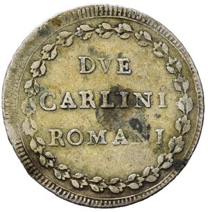 reverse: ROMA. Stato Pontificio. Pio VI (1775-1799). 2 Carlini romani Anno VII. Mi (5,49 g). BB