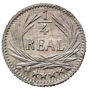 reverse: GUATEMALA. 1/4 real 1895. Ag (0,77 g). qFDC