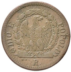 obverse: ROMA. Seconda Repubblica Romana (1848-1849). 1/2 Baiocco 1849. Cu. Gig. 10. BB