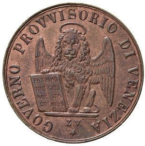 obverse: VENEZIA. Governo Provvisorio (1848-1849). 3 Centesimi 1849. Gig. 10. FDC