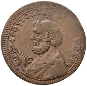 reverse: VITERBO. Stato Pontificio. Pio VI (1775-1799). Sampietrino da 2 e 1/2 baiocchi 1796. CU (13,83 g - 30,4 mm). MIR 3021. BB+