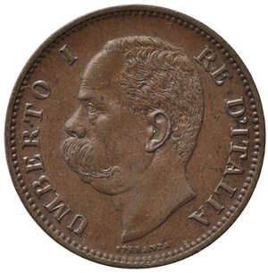 obverse: Umberto I (1878-1900). 5 centesimi 1896 Roma. Cu. Gig. 52. BB-SPL