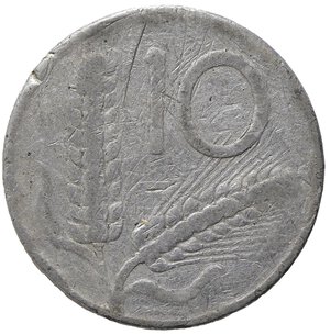 reverse: Repubblica Italiana. Monetazione in lire (1946-2001). FALSO D EPOCA 10 lire 1953 