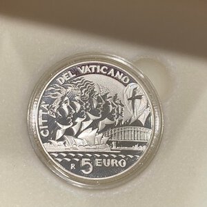 obverse: Vaticano. Monetazione in Euro. Benedetto XVI. 5 Euro 2008 