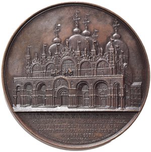 obverse: VENEZIA. Medaglia s.data (1850 ca.) Basilica di San Marco. Serie Cattedrali europee. AE (85,65 g - 59,5 mm) Opus Wiener. qFDC