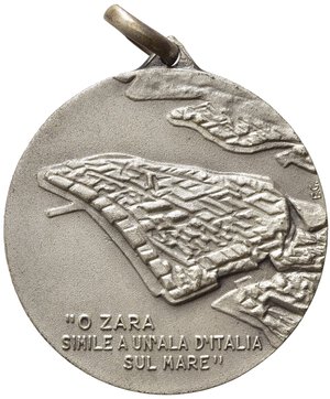 obverse: ZARA. Medaglia XVI Raduno nazionale dei Dalmati - Pescara 1969. Ag (13,75 g - 32 mm). FDC